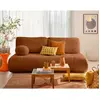 Image de Bestmobilier Bowie canapé convertible 3 places - Terracotta