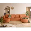 Image de Bestmobilier Canapé panoramique convertible - Rouille