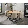 Image de Lisa design Makana table à manger - Bois et noir