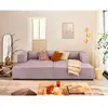 Image de Lisa design canapé droit 3 places Stella - Rose