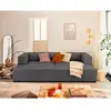 Image de Lisa design canapé droit Stella - Gris foncé