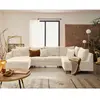 Image de Lisa design Canapé panoramique Rune - Beige