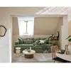 Image de Lisa design Canapé droit 4 places Collins - Vert
