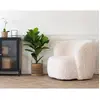 Image de Lisa design Fauteuil Maeto en fausse fourrure - Écru