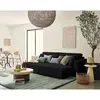 Image de Bestmobilier Canapé droit 4 places - Noir