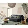 Image de Bestmobilier Topaze canapé droit 4 places - Gris