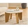 Image de Lisa design Table basse Noeva ronde - Marron