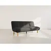 Image de Soan - Banquette 2 places convertible clic-clac en velours texturé