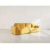 Image de Bestmobilier Nicole canapé 4 places convertible - jaune