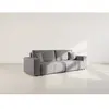 Image de Bestmobilier Canapé droit convertible 4 places Nicole - Gris