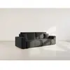 Image de Bestmobilier Canapé droit convertible 4 places - Anthracite