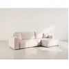 Image de Nicole - Canapé d'angle réversible 5 places convertible avec coffre en tissu