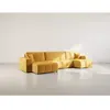 Image de Bestmobilier Canapé panoramique Nicole - Jaune