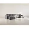 Image de Bestmobilier Canapé panoramique Nicole - Gris