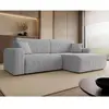 Image de Bestmobilier Naomi canapé d'angle convertible - Gris clair