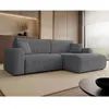 Image de Bestmobilier Naomi canapé d'angle convertible - Gris foncé