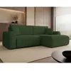 Image de Bestmobilier canapé d'angle convertible Naomi - Vert