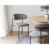 Image de Erica - lot de 2 chaises en tissu bouclette - pieds en acier