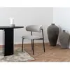 Image de Erica - lot de 2 chaises en tissu bouclette - pieds en acier