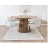 Image de Sadie - lot de 2 chaises FSC 100% en tissu texturé - pieds en acier