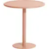 Image de Table de bistrot ronde outdoor rose blush Week end - Petite friture