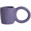 Image de Mug en faïence myrtille 9 cm Donut - Petite Friture