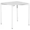 Image de Table de jardin carrée blanc 70x70cm Fromme - Petite friture