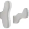 Image de 2 Patères en céramique blanche Klump - Petite friture