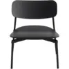 Image de Fauteuil lounge en hêtre et aluminium noir 71 cm Fromme - Petite Friture