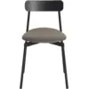 Image de Chaise en hêtre noir tapissée 78 cm Fromme - Petite Friture