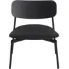 Image de Fauteuil lounge en hêtre noir cuir 71 cm Fromme - Petite Friture