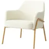Image de Moloo Fauteuil design bouclé - Écru