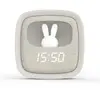 Image de Mobility on Board Réveil Veilleuse Lapin pour Enfant Billy Clock Tactile 3 Alarmes Gris