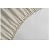 Image de Lovely Home Drap housse 100% coton - 140 x 190 cm - Beige - Bonnet 30 cm