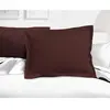 Image de Lot de 2 taies d'oreiller - LOVELY HOME - LH71587 - 60 x 80 cm - Marron