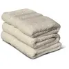 Image de LOVELY HOME Lot de 3 Serviettes de Bain Coton Beige 50 x 100 cm