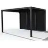 Image de HABRITA Pergola bioclimatique Aluminium avec ventelles Alu mobiles pour côté 3,60 m