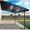 Image de HABRITA Toit terrasse Aluminium avec toit amovible en Polycarbonate de 6 mm