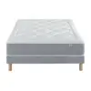 Image de Ensemble Matelas Douces Nuits Mirage Mousse HR 35kg/m3 + Visco'lastique + Sommier Base Ferme 140x200