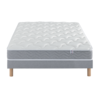 Image de Ensemble Matelas Douces Nuits Remory 667 ressorts ensach's + 2 cm Visco'lastique + Sommier Base Ferme 160x200 - Double Sommier