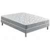 Image de Ensemble Matelas Douces Nuits Maeva Mousse HR 35g/m3 + Sommier Base Ferme 180x200 - Double Sommier