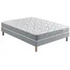 Image de Ensemble Matelas Douces Nuits Maeva Mousse HR 35g/m3 + Sommier Base Ferme 140x200