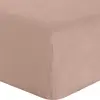 Image de Drap housse uni 140x190 bonnet:30 lin lavé 160