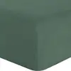 Image de Drap housse uni 140x190 bonnet:30 lin lavé 160
