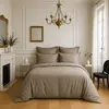 Image de Housse de couette 100% satin de coton 105 fils uni, DESIR