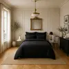Image de Housse de couette 100% satin de coton 105 fils uni, DESIR