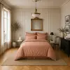Image de Housse de couette 100% satin de coton 105 fils uni, DESIR