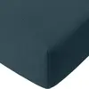 Image de Drap housse bonnet:30cm 100%gaze de coton lavé, Pur