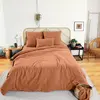 Image de Parure housse de couette 100% gaze de coton et 57 fils, Ozen