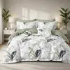 Image de Parure housse de couette 3 pcs 240x220 cm en percale de coton 80 fils Sylmée